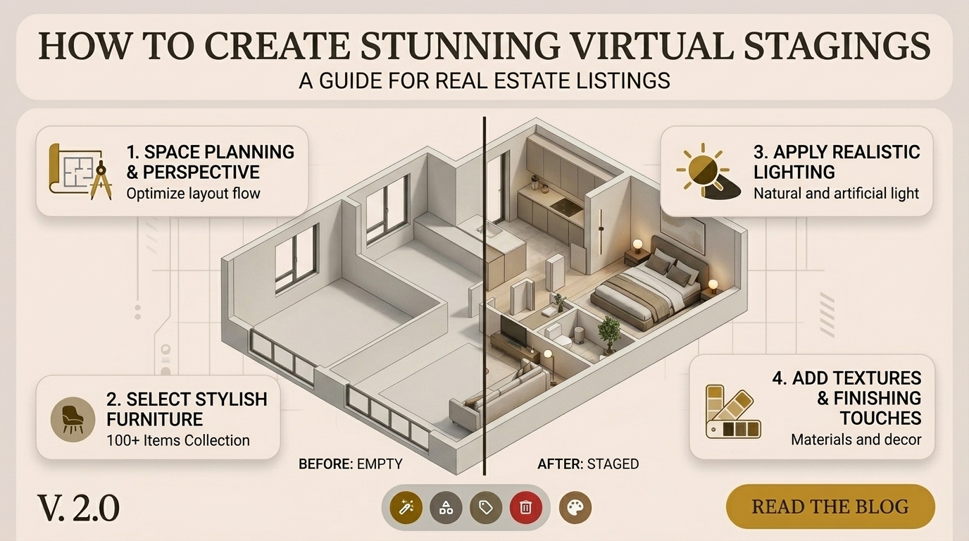 How to Create Stunning Virtual Stagings for Real Estate Listings